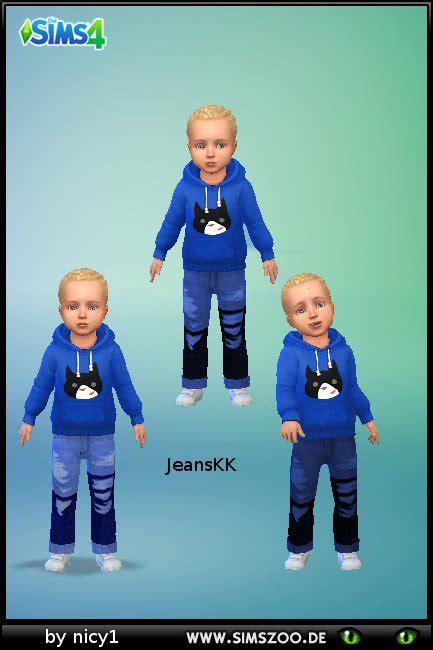 Blackys Sims 4 Zoo Torn Jeans For Toddler By Nicy1 Details And