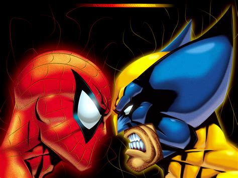 Spider Man Vs Wolverine By Uchiha Itasuke On Deviantart