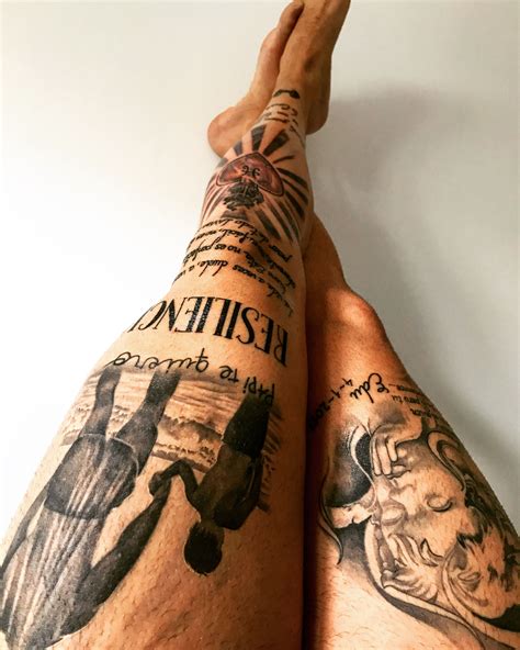 Tatuaje Pierna Hombre