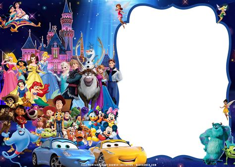 Free Printable Disney Castle Invitation Templates Beeshower