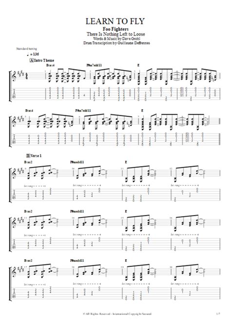 Learn To Fly Tab By Foo Fighters Guitar Pro Guitars Bass And Backing Track Mysongbook