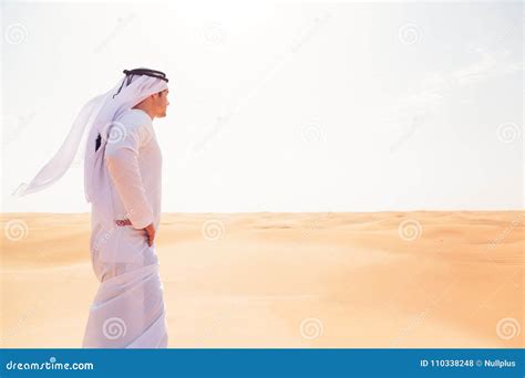 Young Arabian Man In The Desert Stock Photo Image Of Arabia Desert