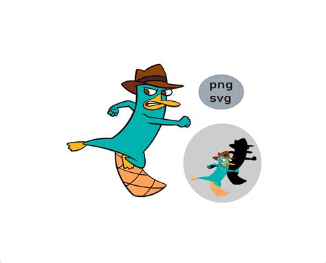 Perry The Platypus Svg Perry From Phineas Ferb Layered Etsy