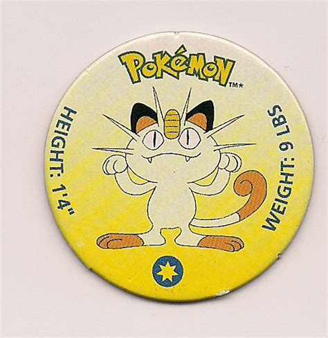 Pokemon Meowth Battle Disc Pog