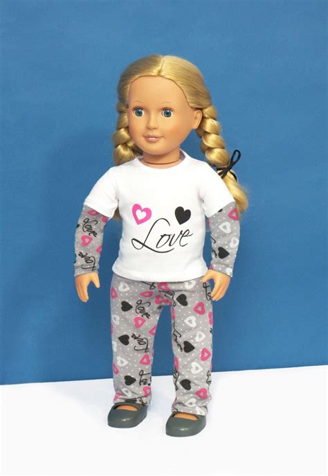 American Girl Doll Or Any 18 Doll Pajamas Pjs