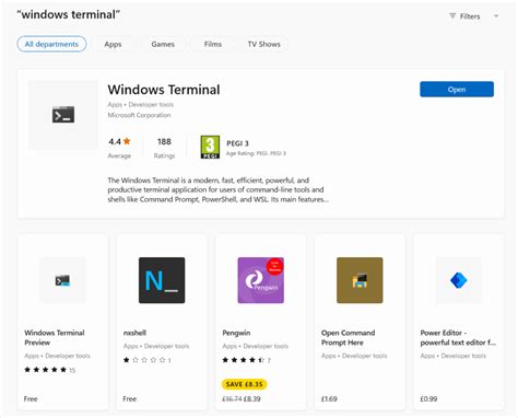 Windows Terminal Preview Version