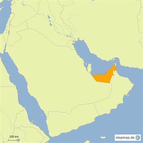 Stepmap Vereinigte Arabische Emirate Arabische Halbinsel