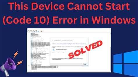 How To Fix This Device Cannot Start Code 10 Error In Windows 1110