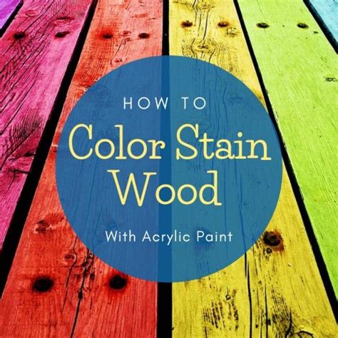 Craftshow To Color Stain Wood For Crafts