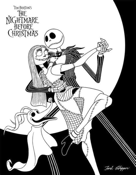 printable nightmare  christmas coloring pages everfreecoloringcom