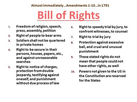 8 Images Bill Of Rights Amendments 1 10 For Kids And Review Alqu Blog
