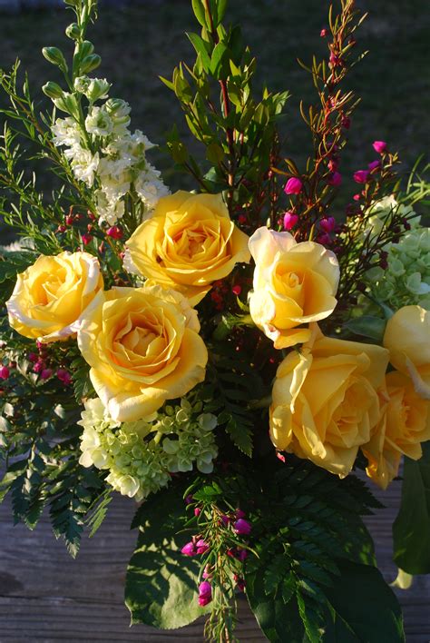 Beautiful Birthday Flower Arrangement From Victorian Gardenyellow