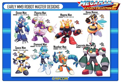 Mega Man On Twitter Robot Masters Go Through A Lot Of Revisions