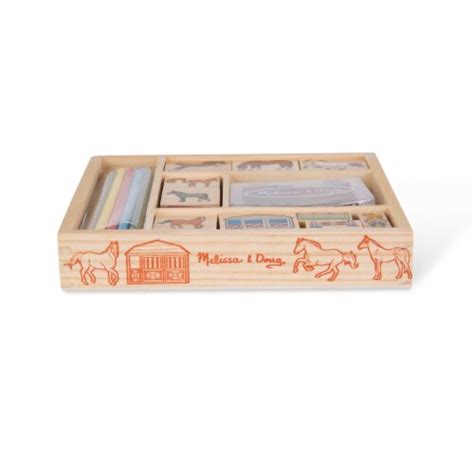 Melissa And Doug Wooden Stamp Set Horses 1 Ct Fred Meyer