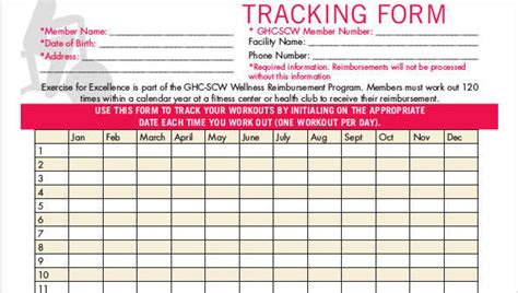 Free 32 Printable Tracking Forms In Pdf Ms Word Excel