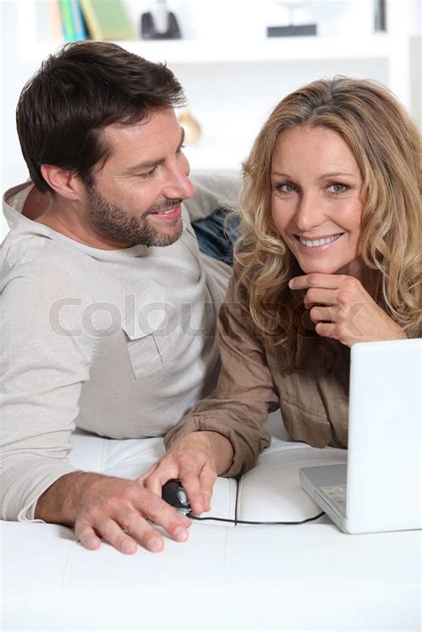 Husband Looking At Wife Stock Image Colourbox