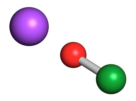 Sodium Hypochlorite Molecule Photograph By Molekuul Science Photo Library