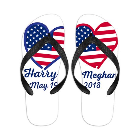 Personalized Flip Flops With Customizable Name And Date Myfaceboxer