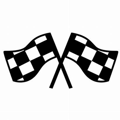 Checkered Flags Icon Flag Svg Crossed Clipart