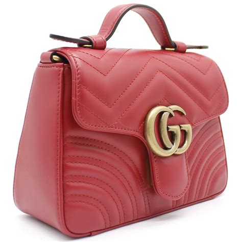 Gucci Gg Marmont Mini Top Handle Bag Stylishtop