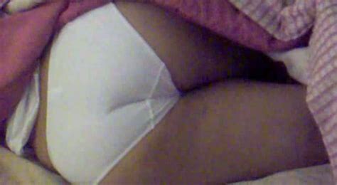 Nice Closeup View Of My Sleeping Wifes Huge Round Ass In White Undies