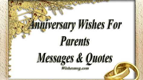 Anniversary Card Quotes For Parents` Card Template 2