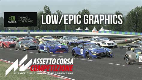 Assetto Corsa Competizione Graphics Settings Low Youtube