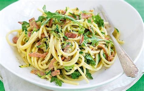 Creamy Bacon And Zucchini Spaghetti Healthy Food Guide