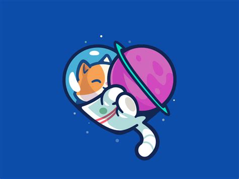 Space Cat By Carlos Puentes Cpuentesdesign On Dribbble
