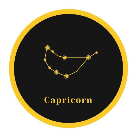 Premium Vector Constellation Of Stars Capricorn Astrological Zodiac Sign