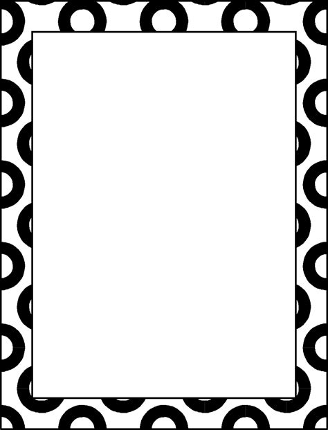 Frame Border Design Black And White Simple