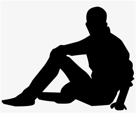 Silhouette People Position Man Strength Fashion People Sitting