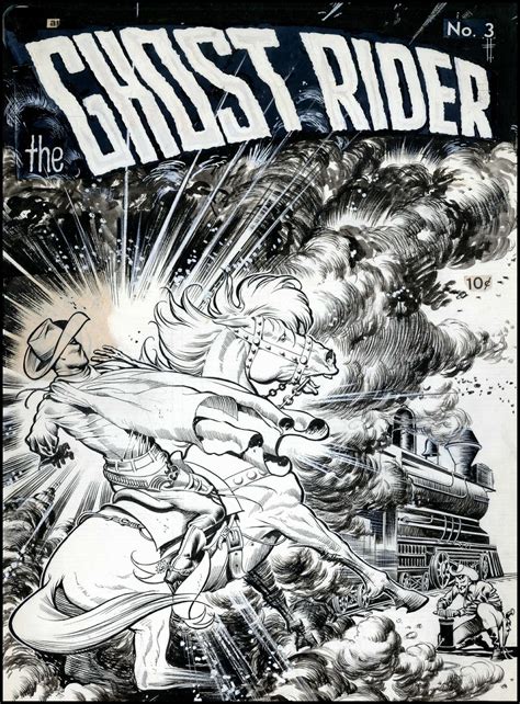 Wonderful Strange Frank Frazetta Cover Art For Ghost Rider 3 1950
