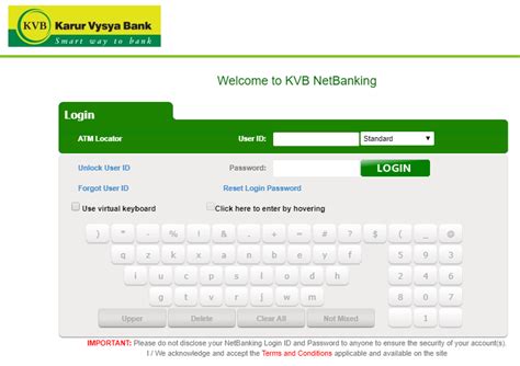 Kvb Net Banking Karur Vysya Bank Internet Banking