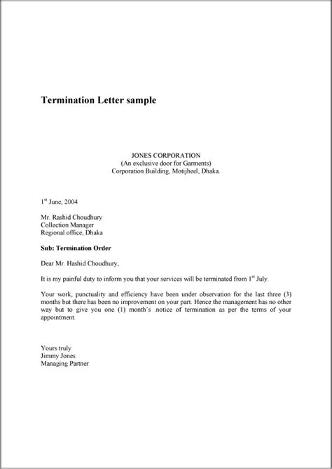 We have enclosed a letter along with this letter stating your dues in the company that we will pay by the next week. Termination Letter Sample | Real Estate Forms