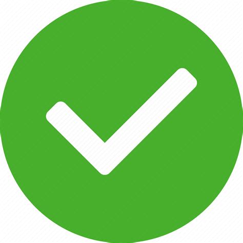 Approved Check Checkbox Circle Confirm Green Icon Download On