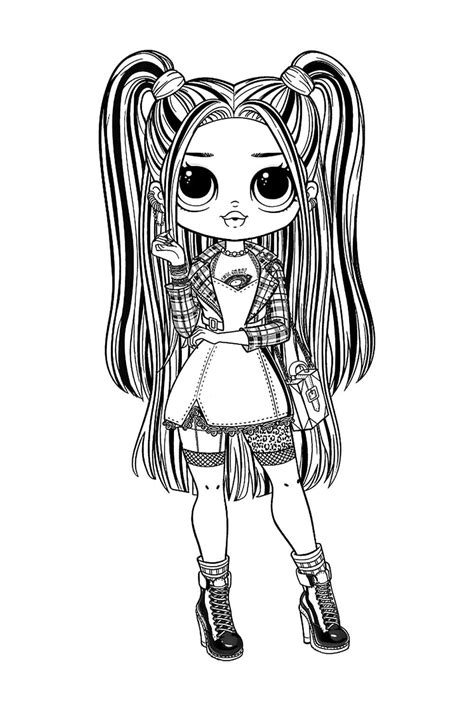 Printable Lol Omg Stellar Babe Coloring Page Omg Dolls Coloring Pages