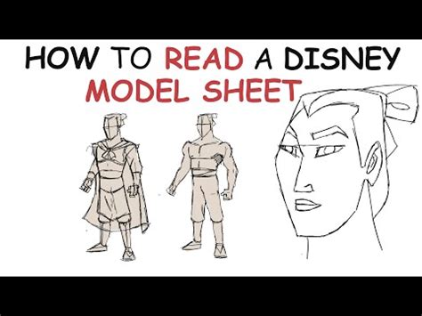 Animator Shows How To Read A Character Model Sheet Disney Mulan Youtube