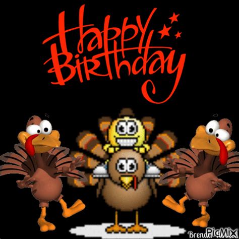 Turkey Birthday Free Animated  Picmix