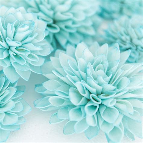 Embark on a quest to discover romania beyond its natural wonders or medieval monuments. Aquamarine Wooden Flowers....LOVE this color! | Wedding ...