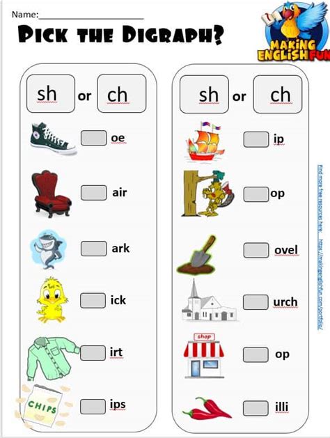 Pick The Blend Consonant Digraph And Blends Worksheets Making