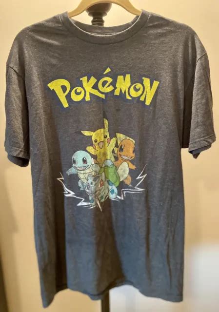 vintage pikachu pokemon gotta catch them all pikachew gray t shirt size l 11 99 picclick