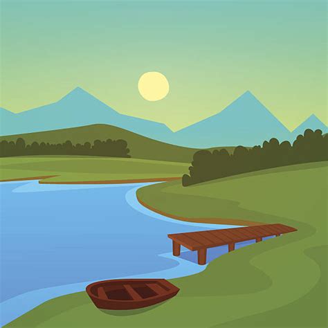 Lake Dock Illustrations Royalty Free Vector Graphics And Clip Art Istock