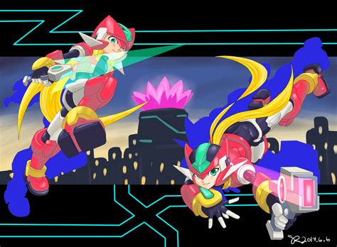 Megaman Zx Vent And Aile By Scarletreisen On Deviantart