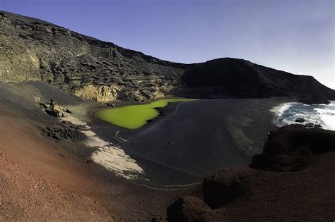 El Golfo Known As The Green Lake In Lanzarote Tourist Attraction