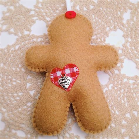 Felt Gingerbread Man Ornament Mcpixie Felt