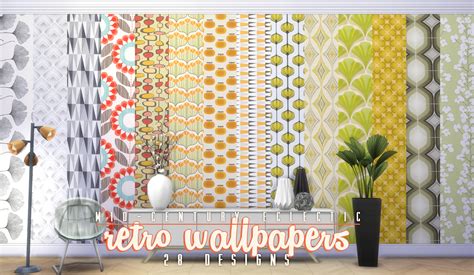 My Sims 4 Blog Updated Mid Century Eclectic Object Set By Peacemaker