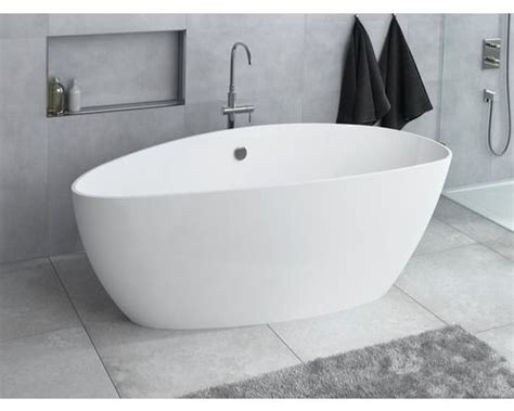 Moderne freistehende badewanne kaufen und neue atmosphäre genießen. Freistehende Badewanne Ria 156x71 cm rechts hochglanz weiß und Gelcoatbeschichtung | Bathroom ...