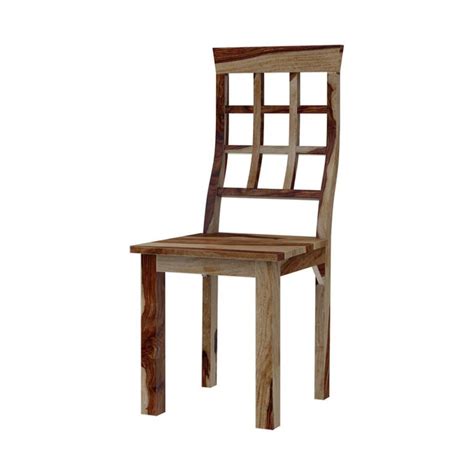 Dallas Ranch Window Pane Back Solid Wood Dining Chair Solid Wood