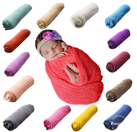 Electronics Purlple Sunmig Newborn Baby Stretch Wrap Photo Props Wrap